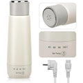 Bouilloire électrique blanc en bambou 1800 w 6 l