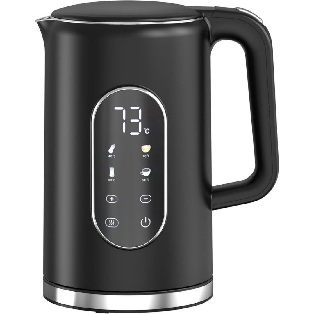 Bouilloire électrique noir en aluminium 1200 w 1.5 l