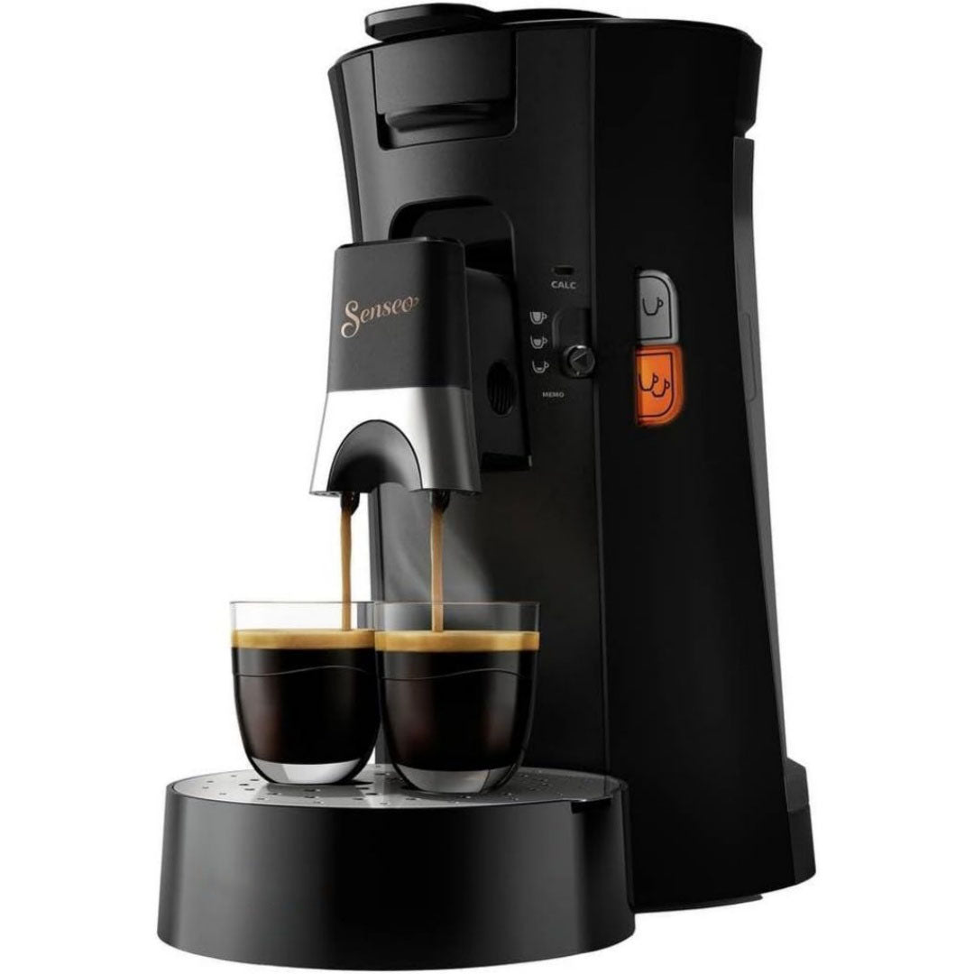 Cafetière à dosettes pour cuisine en acier inoxydable noir